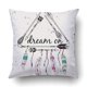 thumbnail image 1 of ABPHQTO flechas étnicas y plumas motivos americanos Boho Dream en funda de almohada Throw Pillow Cover Case 40x40 cm, 1 of 2