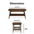 thumbnail image 3 of ClickDecor Gaines Coffee Table Brown, 3 of 9