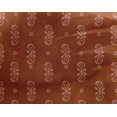 thumbnail image 4 of oneOone Georgette Viscose Fabric Circle|Leaves & Paisley Block Print Sewing Fabric BTY 42 Inch Wide, 4 of 4