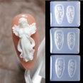 thumbnail image 6 of HEMLBOYW 4 Pcs Angel Nail Art Decorations Epoxy Resin Mold Nail Ornaments Silicone Mould Silicone, 6 of 6