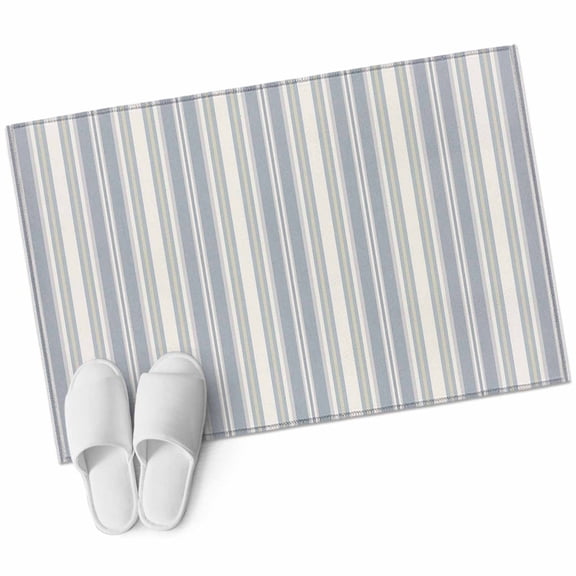 Vintage Stripes Area Rugs Collection 2'x3', Retro Minimalist Lines Pattern Light Blue Non Slip Indoor Rectangle Throw Runner Rug Floor Mat Carpet for Living Room Dining Table Bedroom Nursery