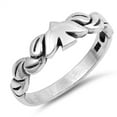 thumbnail image 1 of Dove Oxidized Bird Tree Leaf Branch Peace Ring Sterling Silver Band 925 Jewelry Female Male Size 8, 1 of 4
