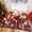 Red, variant on Lahome Decor 2' x 3' Christmas Area Rug,2x3ft Small Entryway Rug For Entryway Holiday Decor Bathroom Washable Non-slip Soft Throw Rugs,Red