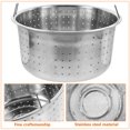 thumbnail image 3 of WRISTBIQUE Stainless Steel Round Steaming Basket with Hook for Rice Cooker and Vegetable Steaming, 3 of 8