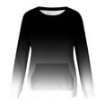 thumbnail image 4 of western gifts for women Oversized Sweatshirt for Women 2023 - Women's Lightweight Long Sleeve Crewneck Casual Pullover Top Fall Trendy Clothes Sudaderas De Mujer OtoñO, 4 of 5