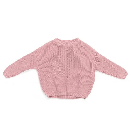 

New Foreign Trade Children’s Knitted Sweater Girls’ Pure Simple Sweater