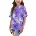 thumbnail image 4 of Maean Kids Oversized Tshirts Short Sleeve Crew Neck Tie Dye Printed Baggy Tee Summer Fashion Tops, 4 of 6
