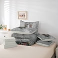 thumbnail image 6 of Homewish Retro Medieval Knight Bedding Comforter Set 7pcs for Boys Girls,Vintage Soldier Sword Queen Bedding Sets Super Cozy,Chic Floral Flower Queen Sheet Sets,Lightweight Room Decor,Reversible, 6 of 8