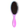 thumbnail image 2 of Cepillo pa el cabello desenredante estático ovalado portátil Color Ombre pa brillo al cabello Azul Colcomx Cepillo para el cabello con paleta acolchada, 2 of 8