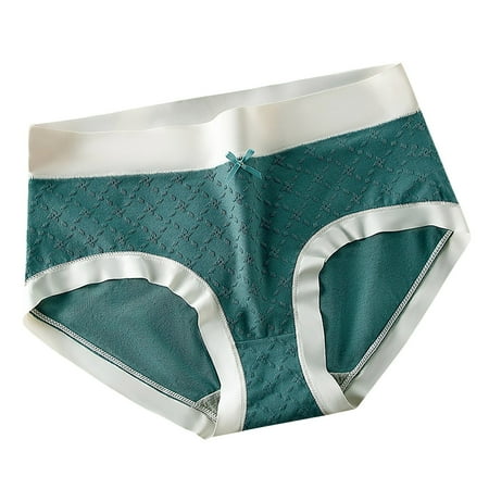 Womens Cotton Panties Women s Cotton Underwear  Laides Lightweight & Breathable Panties  Mid-Waist Soft Underpants Briefs  Available in Plus Size Padded Underwear Navy M