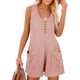 thumbnail image 2 of Mono mujer Mono sin mangas para mujer, pantalones cortos sueltos y bolsillos grandes, ropa casual de una pieza, varios colores, estilo retro de verano, 2 of 5