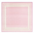 thumbnail image 3 of Unique Loom Aruba Outdoor Collection Area Rug - Tanki (5' 3" Square Pink/Ivory), 3 of 7
