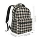 thumbnail image 2 of Fotbe Black Plaid Heart Mochila Casual con Estampado para Escuela, Viajes y Actividades al Aire Libre - Duradera, Ligera y Cómoda, 2 of 5
