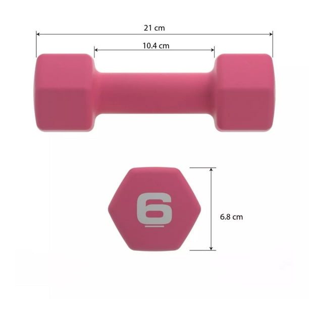 Bodyfit Mancuernas Fit Pesas Mancuernas Pza 3lbs Neopreno Bf-neo03