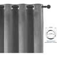 thumbnail image 3 of WiseWater Luxury 2 Piece Solid Print Blackout Velvet Curtains, 3 of 9