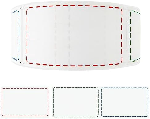500 Removable Freezer Labels, 2x3 inches Water Oil Waterproof Stickers to Write on for Bottles Canning Containers Jars Pantry Organization Paper Name Clothes Tags Box Storage Bins Daycare, 3 Color