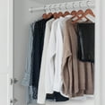thumbnail image 4 of Casafield 20 Wooden Suit Hangers, Walnut - Non-Slip Pant Bar & Swivel Hook, 4 of 7