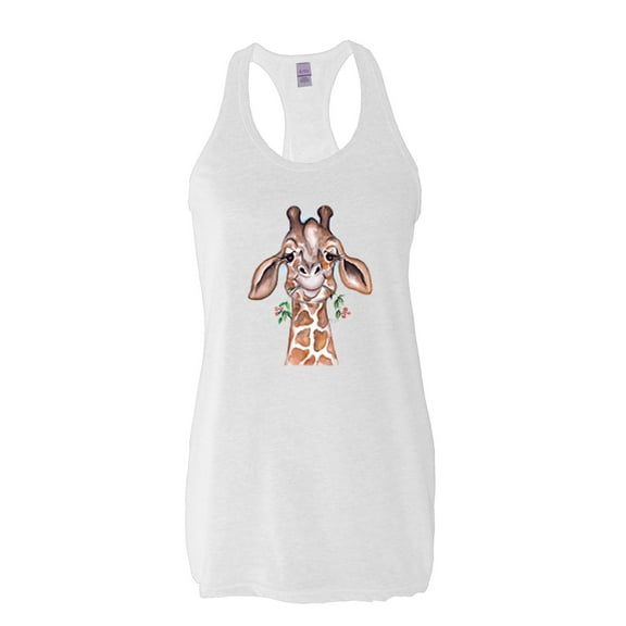 Normal is Boring - Women's Racerback Tank Top, up to Women Size 2XL - Giraffe