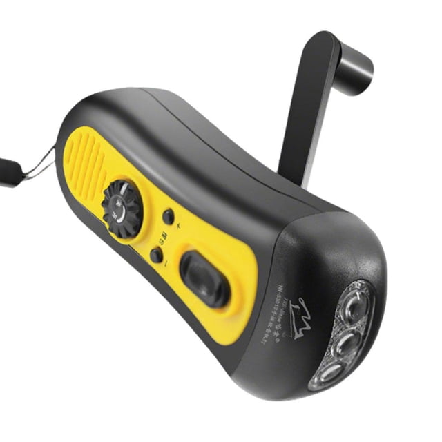 Emergency Hand Crank Weather Radio with AM/FM, LED Flashlight, SOS Alarm & USB Phone Charger - Rechargeable Survival Gear for Camping & Hiking