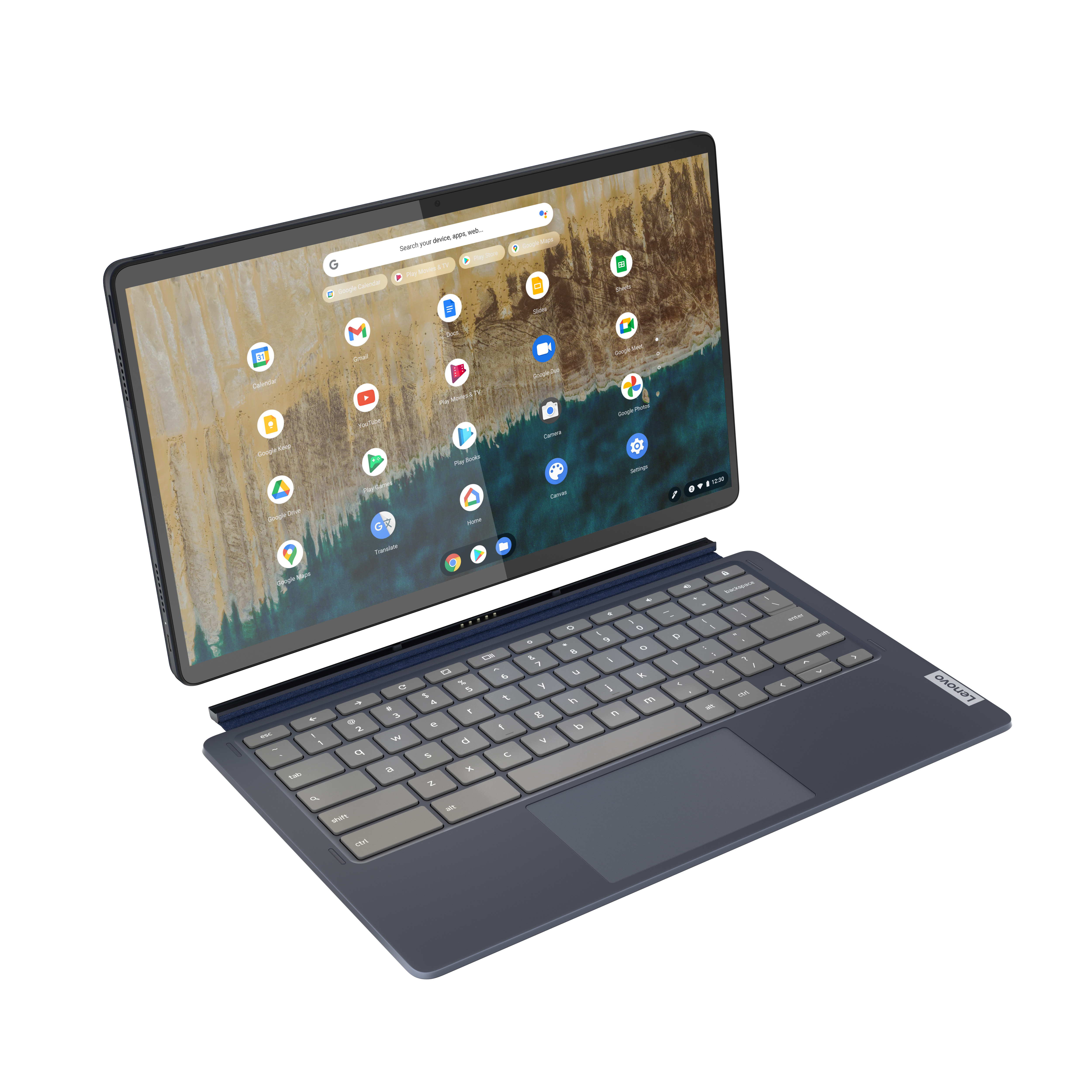 Lenovo Ideapad Duet 5 Chromebook 13.3" FHD Touchscreen Chromebook , Qualcomm Snapdragon SC7180, 4GB RAM, 256GB SSD, Chrome OS, Abyss Blue, 82QS001CUS - image 5 of 17