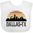 thumbnail image 3 of Inktastic Dallas Texas Skyline Vintage Boys or Girls Baby Bib, 3 of 4