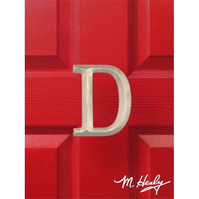 Michael Healy Designs MHMD2 Monogram Letter D Door Knocker, Nickel