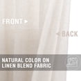thumbnail image 3 of Vangao Linen Blended Crude Curtains Light Filtering Semi Sheer Curtains 2 Panels for Living Room Bedroom Grommet Drapes 52" x 63", 3 of 7