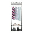 thumbnail image 2 of Mango Steam Modern Brighton Shoe and Coat Rack Organizer, Black, 2 of 7