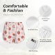 thumbnail image 4 of Balery Strawberry Floral Pantalones cortos deportivos para mujer con forro y dos bolsillos, elásticos, para entrenamiento, gimnasio, yoga-Medium, 4 of 7