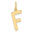 thumbnail image 1 of Diamond2Deal 14K Pendentif Initiale Lettre F en Or Jaune pour Femmes, 1 of 3