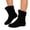 Black, variant on Womens Mid Calf Boots Slouch Ruched Booties Low Heel Round Toe Casual Fall Winter Fashion Comfortable Shoes Black 7
