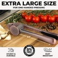 thumbnail image 2 of Kitchen Large Premium Garlic Press Set - Bigger Bowl for Bigger Garlic - Rust Proof & Dishwasher Safe Garlic Mincer Tool - Easy-Squeeze, Easy-Clean Silicone Garlic Peeler & Brush (Copper), 2 of 16