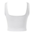 thumbnail image 6 of Messiyo Tank Top for Women Cropped Tank Tops Athletic Tank Tops for Women Going Out Tops for Women Womens Undershirts Tops for Women Trendy Women Summer Tops White XL, 6 of 6