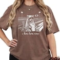 thumbnail image 3 of I Live Here Now Funny Raccoon Football Shirt for Women Game Day Tailgate Tee for Football Mom Espresso Shirt Large, 3 of 7