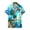 Blue, variant on Men's Summer Big & Tall Casual Hawaiian Shirts Short Sleeve Lightweight Button Down Shirts Tropical Holiday Beach Shirts