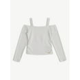 thumbnail image 4 of Justice Girl's Off the Shoulder Top, Sizes XS - XL, 4 of 7