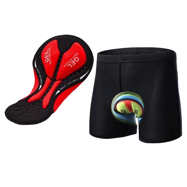Pantalones cortos de ciclismo gruesos almohadilla de colchada pantalones cortos a prueba de golpes almohadillas de repuesto mujeres hombres Zulema Almohadilla de gel acolchada para pantalones cortos de ciclismo