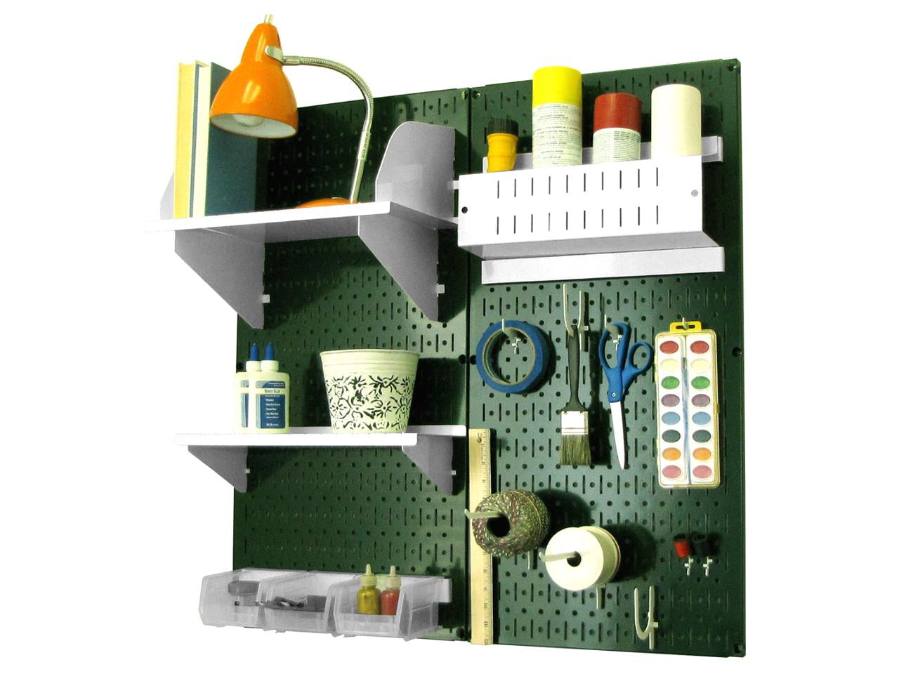 Wall Control Pegboard Hobby Craft Pegboard Organizer Storage Kit with
