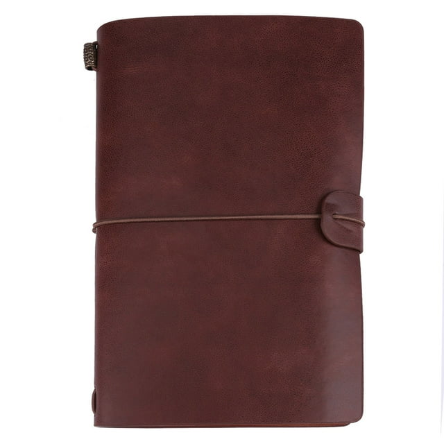 Keenso Travel Notebook, Personalized Journal,5Colors Classic PU Leather Travel Notebook Personalized Journal Diary Refillable Notepad