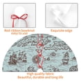 thumbnail image 6 of Kll 30" Christmas Tree Skirt Pirate Adventure Map Xmas Tree Skirts Mat For New Year Xmas Holiday Party Indoor Outdoor Home Decoration, 6 of 9