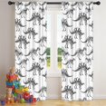 thumbnail image 5 of Blackout Kids Curtains,White Dinosaurs Skeletons Pattern Childrens Insulated Curtains Set Of 2,Bedroom Essentials,Toddler Room Decor 42"x84", 5 of 5