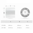 thumbnail image 4 of 220V High-Power Exhaust Fan With Backdraft Valve - Flexible Installation & Low 13Si (6 Inches), 4 of 10