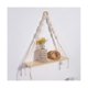 thumbnail image 2 of Estante colgante de pared de macramé: estantes de pared de madera boho con cuentas de madera, estante flotante rústico de estilo rústico como se muestra, como se muestra, 2 of 5