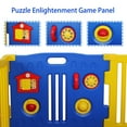 thumbnail image 4 of Kidzone Interactive Baby Playpen 8 Panel Safety Gate Children Play Center Home Child Activity Pen ASTM Certified Blue, 4 of 7