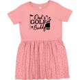 thumbnail image 3 of Inktastic Dad's Golf Buddy Girls Toddler Dress, 3 of 5
