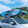 thumbnail image 5 of XCAR 2 Pairs Universal Kayak Rack Canoe Car Racks Set Roof Top Mount Carrier with 4 Straps for Suif Board,Kayak,Canoe,SUP, 5 of 5