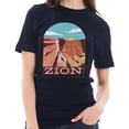 thumbnail image 3 of Oversized Zion National Park Cotton Short Sleeve Deluxe Jersey Graphic Shirt - Navy 2XL, 3 of 4