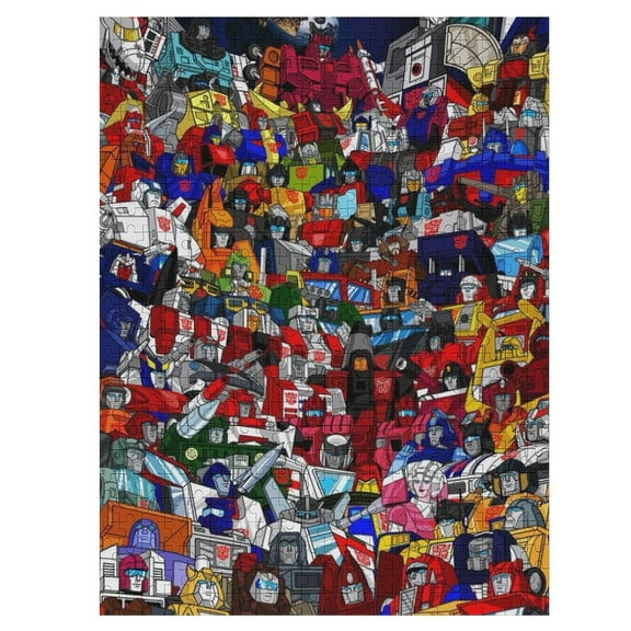 500 PCS Jigsaw Puzzle Transformers Wooden Puzzle Challenging Game Fun Artwork For Family Friends Gifts