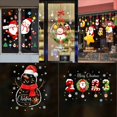 thumbnail image 3 of Pegatinas de pared de decoración navideña, autoadhesivas electrostáticas, ventanas de exhibición de vidrio, árboles de Navidad cortados de papel, copos de nieve, regalos, 3 of 4