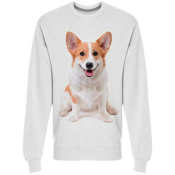 Cute Puppy Possing For Camera Sweatshirt Men -Image by Shutterstock Men Sweatshirt, Male Medium